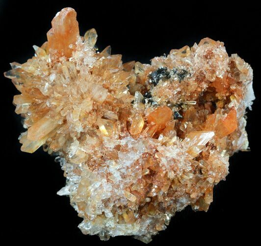 Orange Creedite Crystal Cluster - Durango, Mexico #51655
